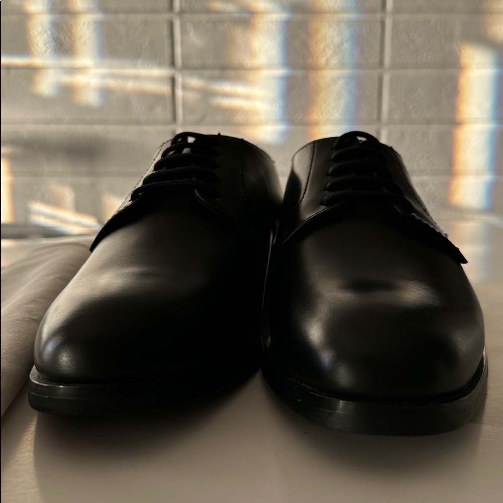 Zara Classic Black Men's Dress Elegant Shoes - Picture 9 of 17